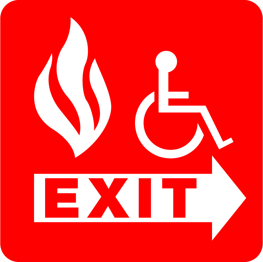 Accessible fire exit