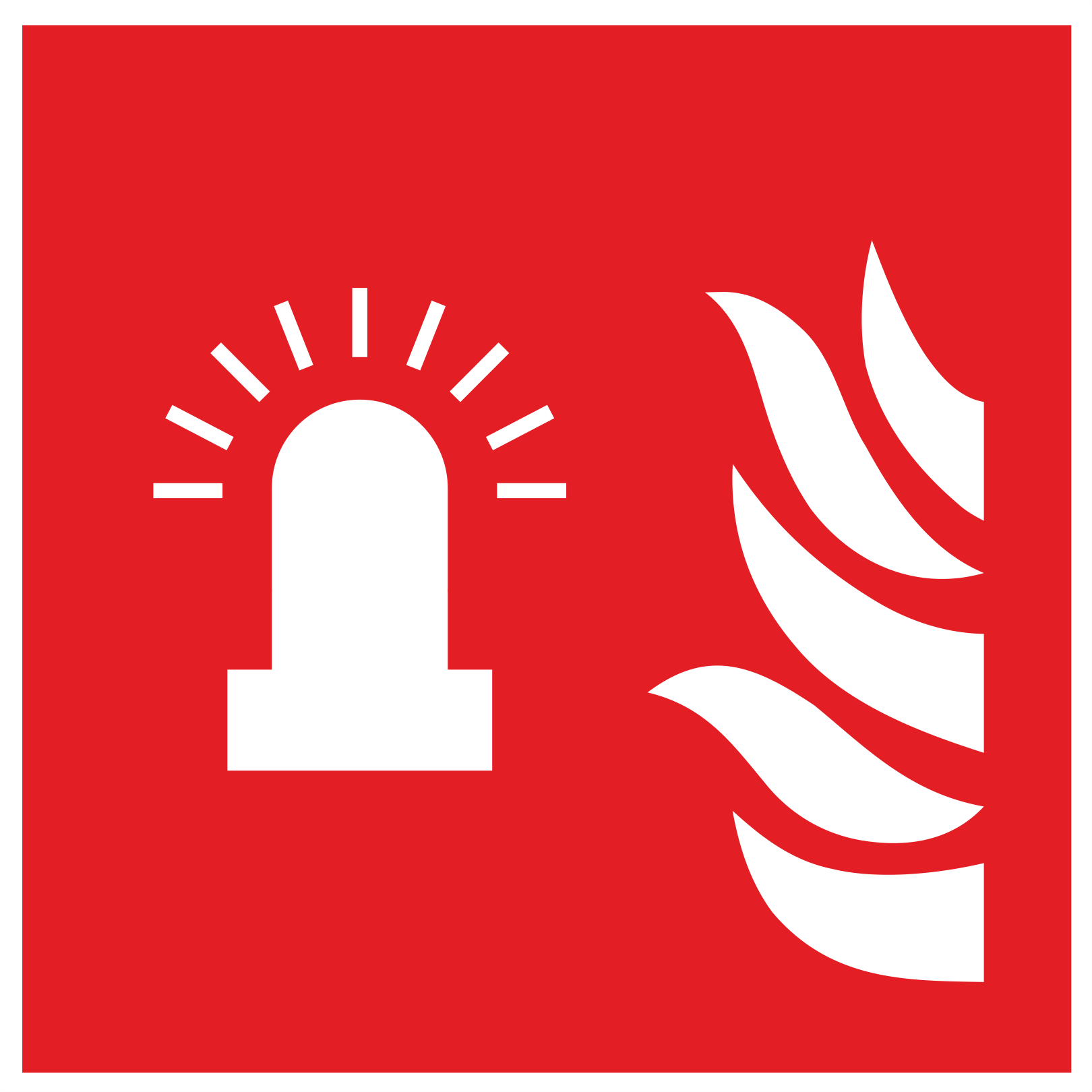 Fire alarm flashing light 