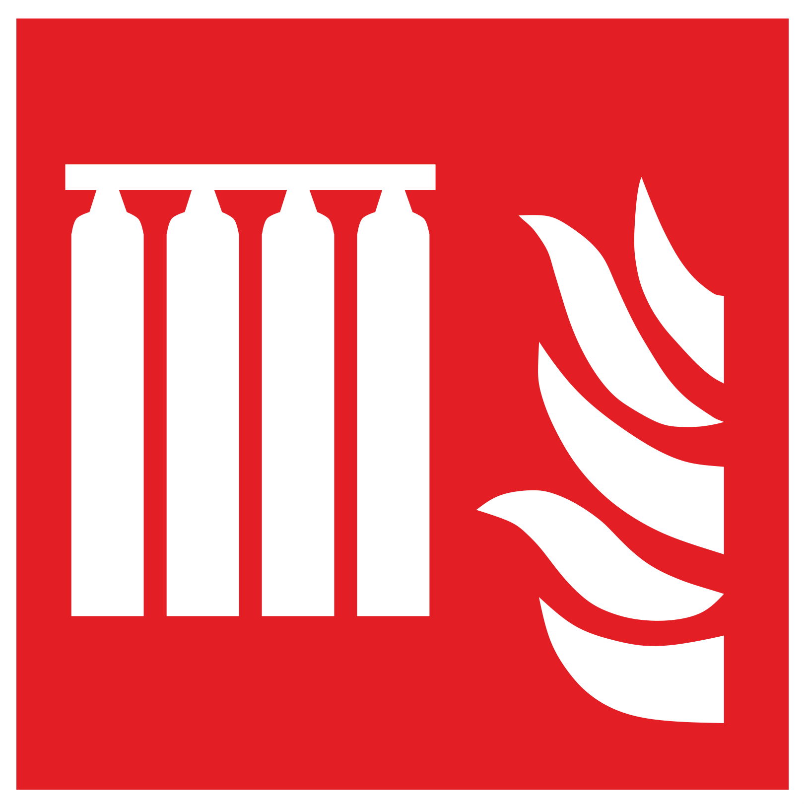 Fixed fire extinguishing battery 