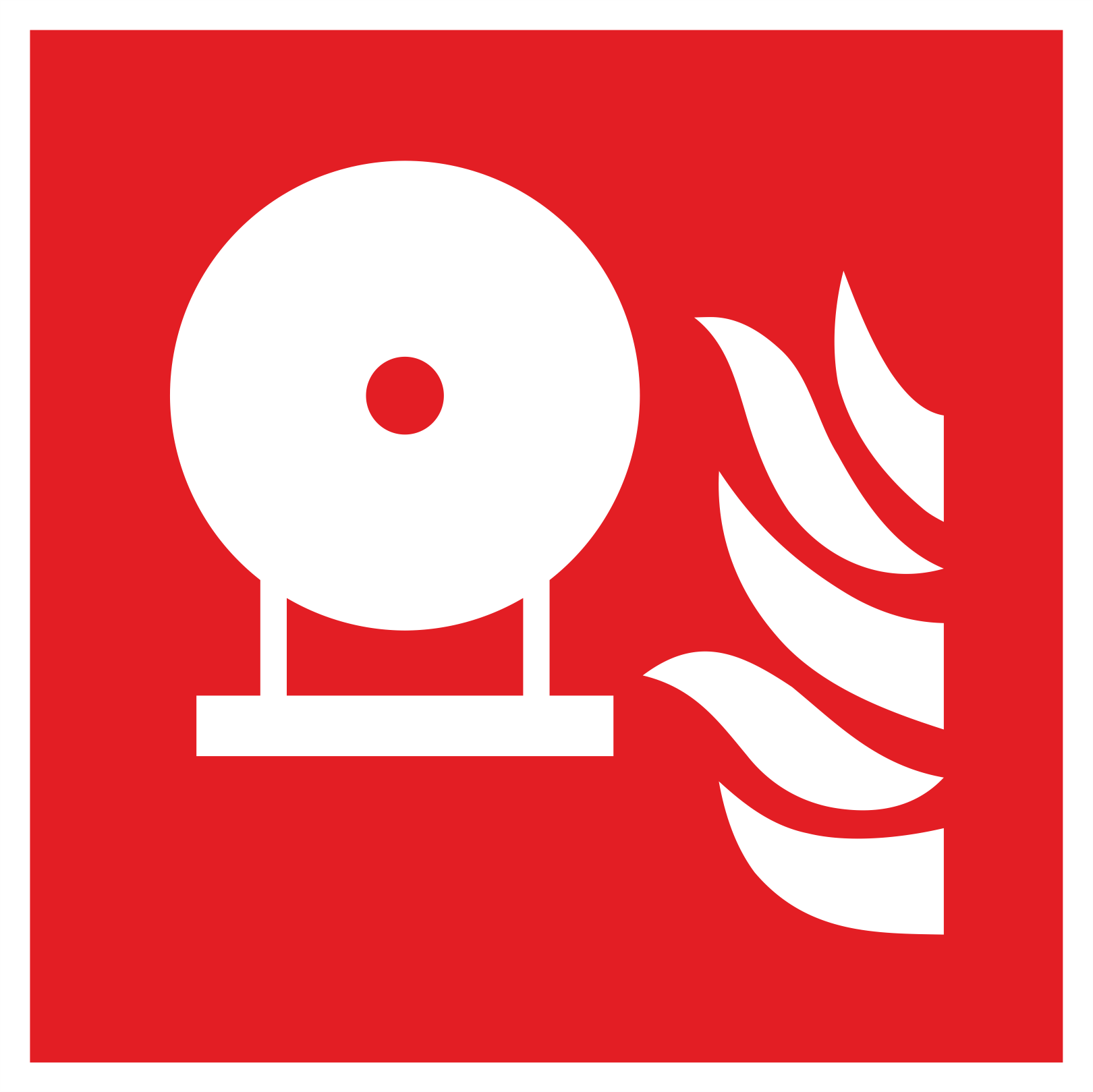 Fixed fire extinguishing bottle 