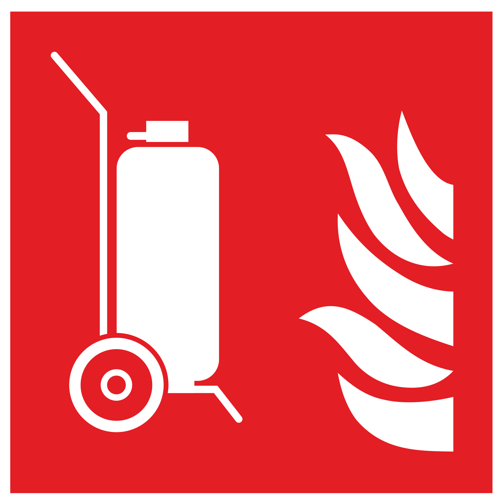 Wheeled fire extinguisher 