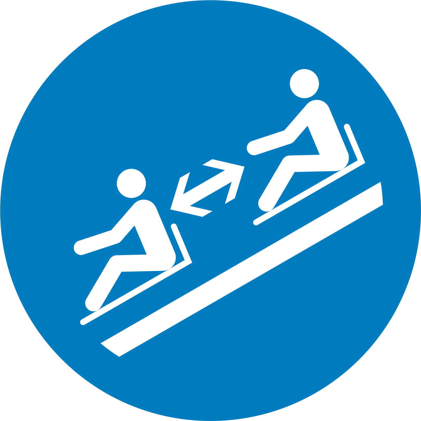 keep a safe distance between sleds  toboggans  