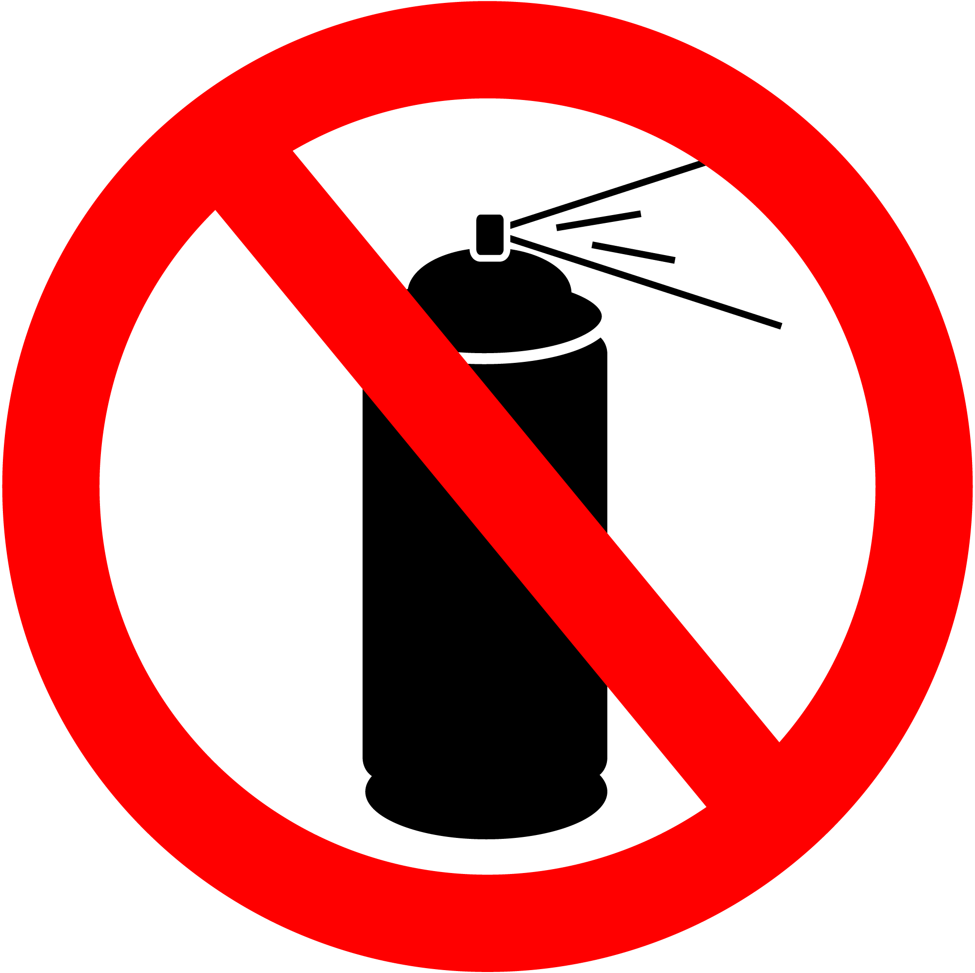 No aerosols