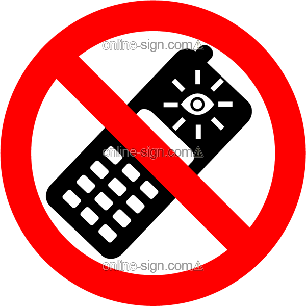 Camera phones prohibited