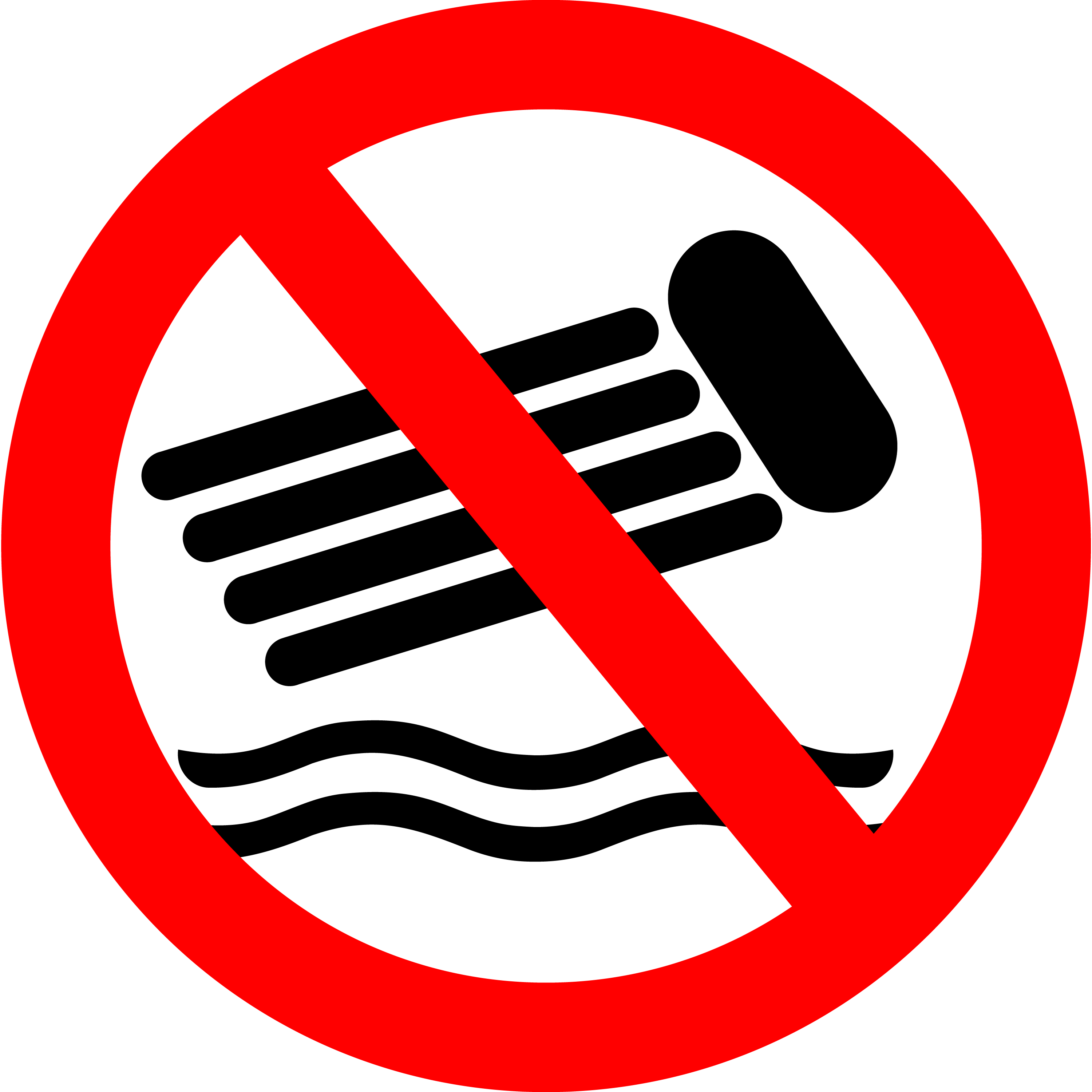 No inflatables in the water