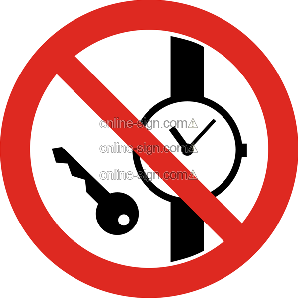 No metal articles or watches