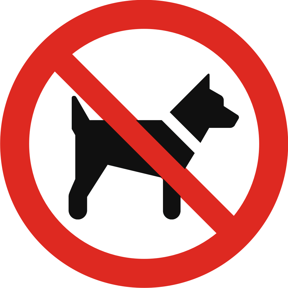 No dogs