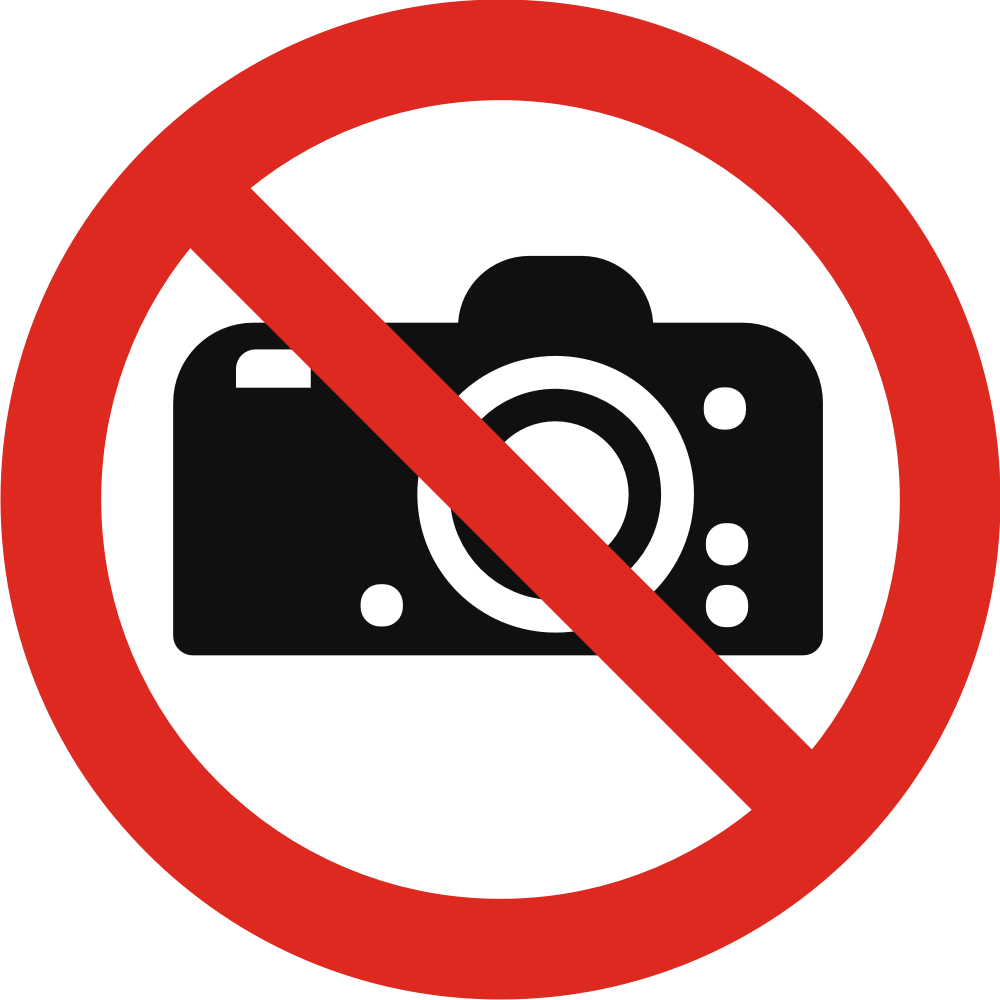 Photography prohibited in this area