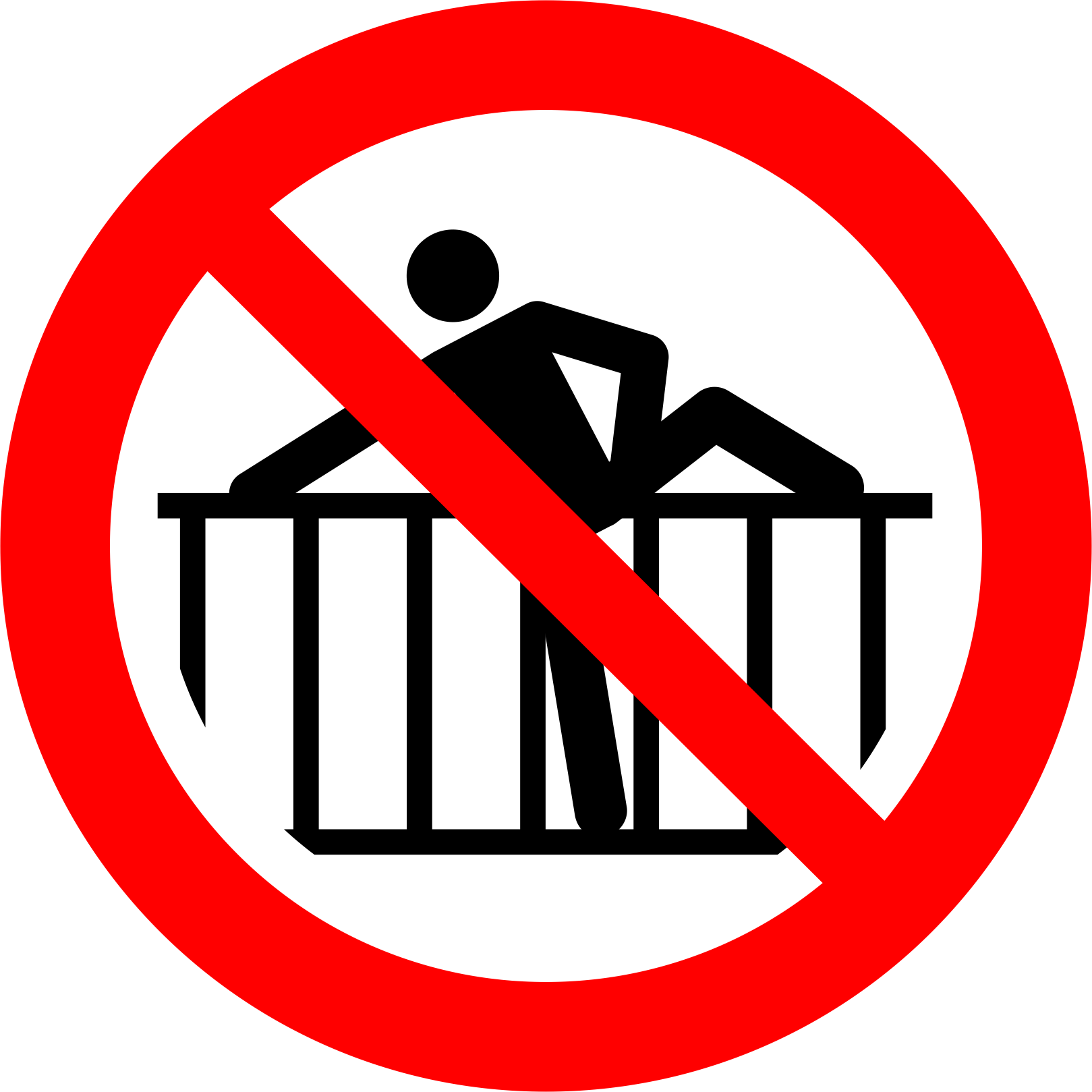 Do not cross barrier 