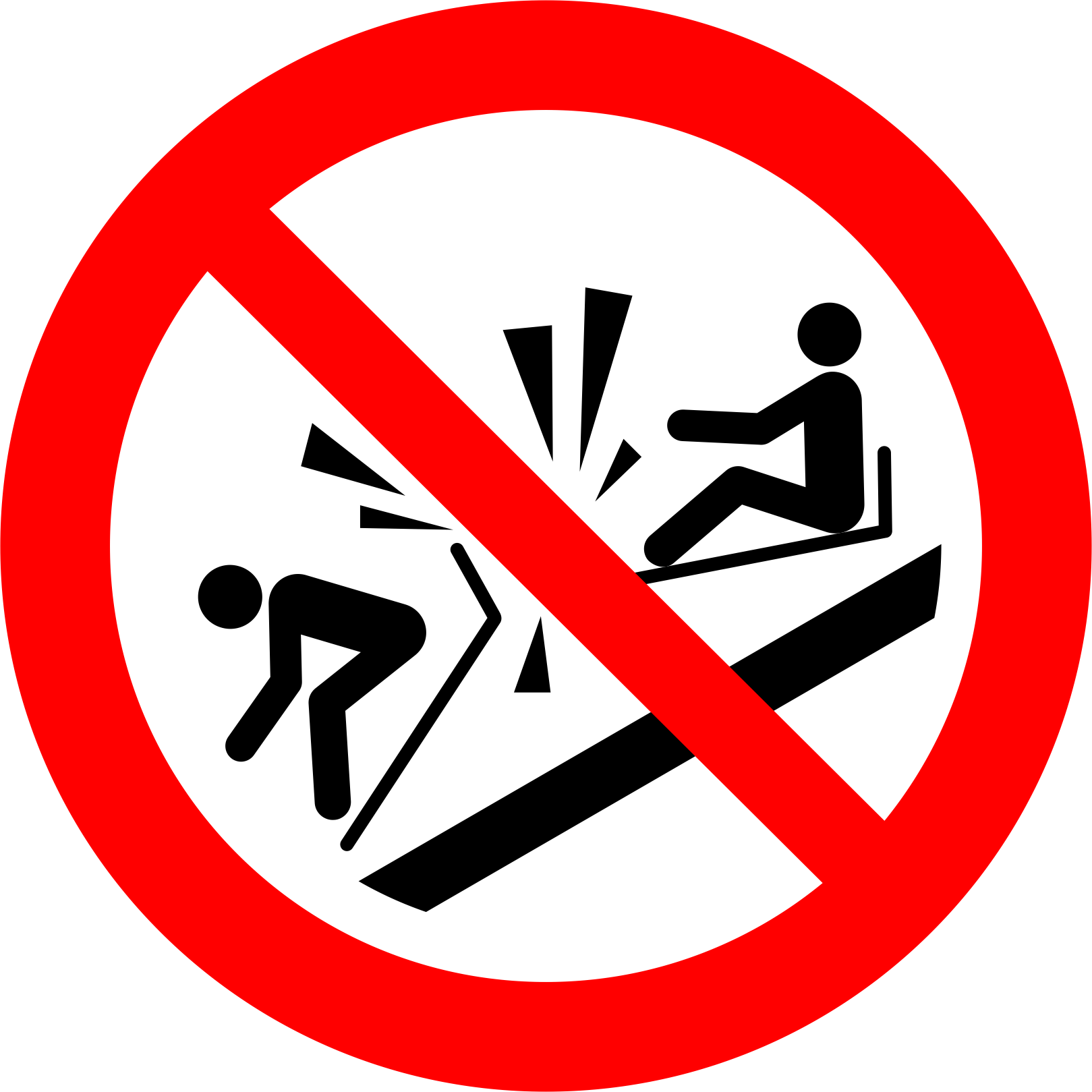 Do not ram into toboggans 