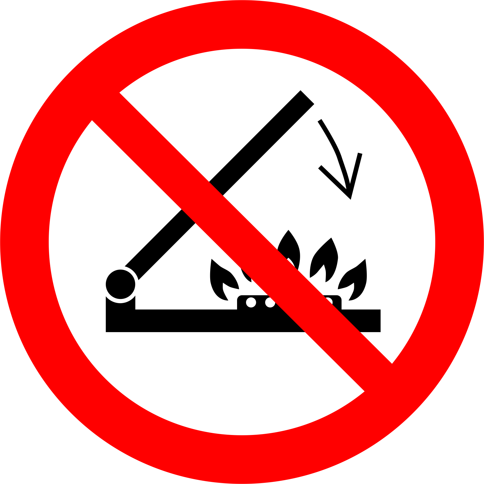Do not shut lid when burners are operating 