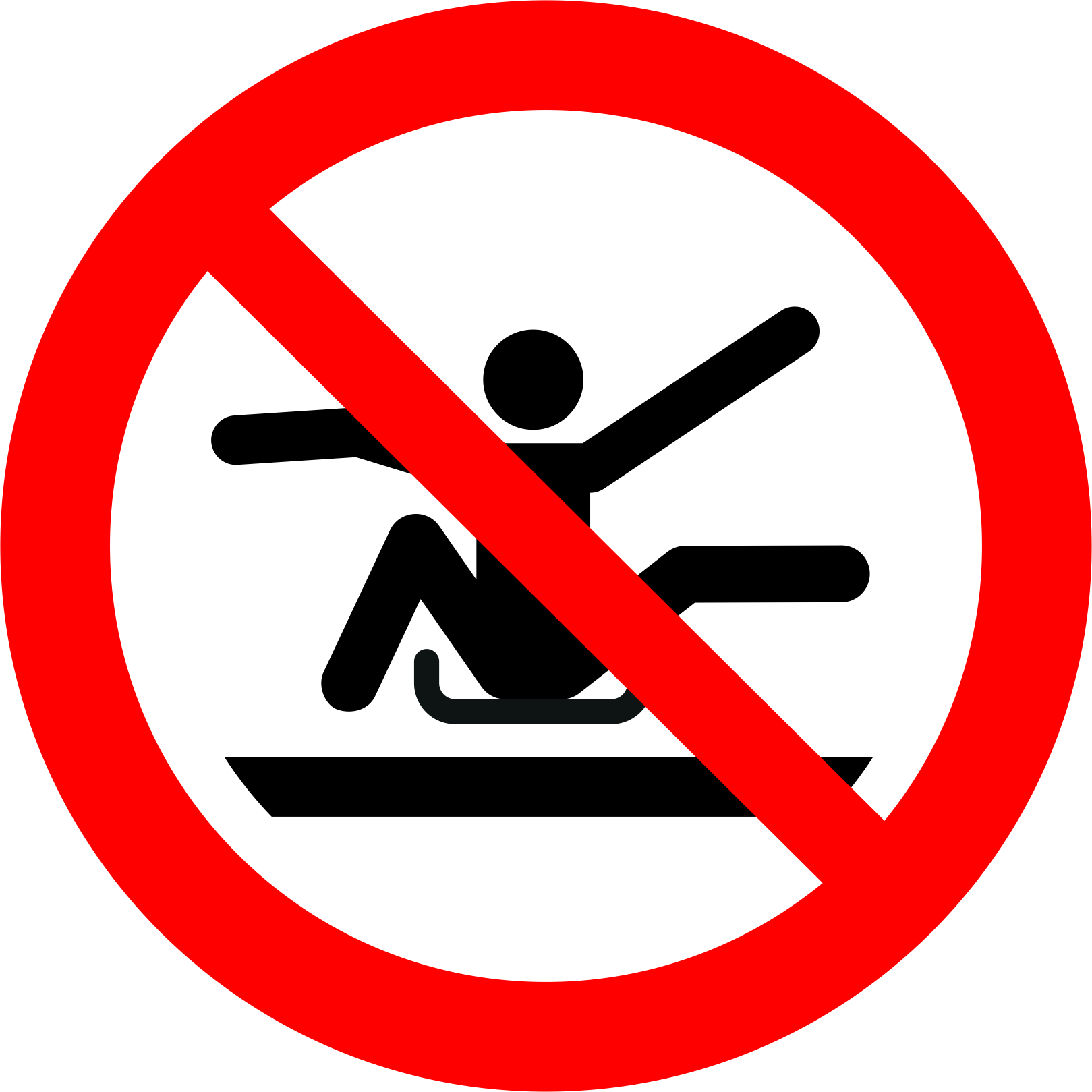 Do not stretch out of toboggan 