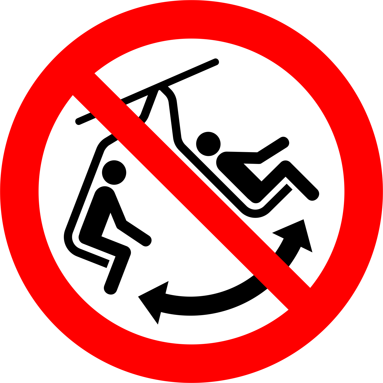 Do not swing the chair 