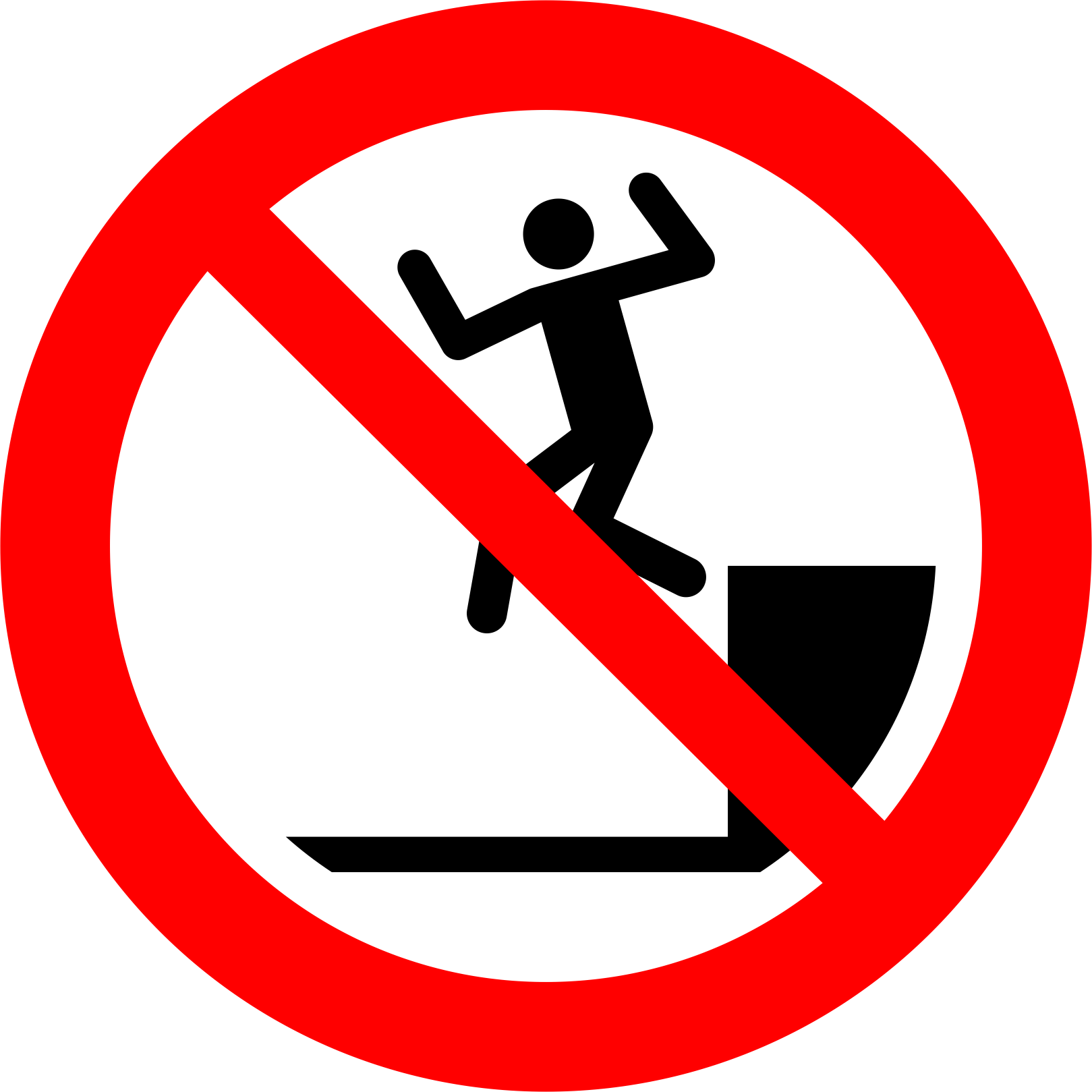 No jumping down 