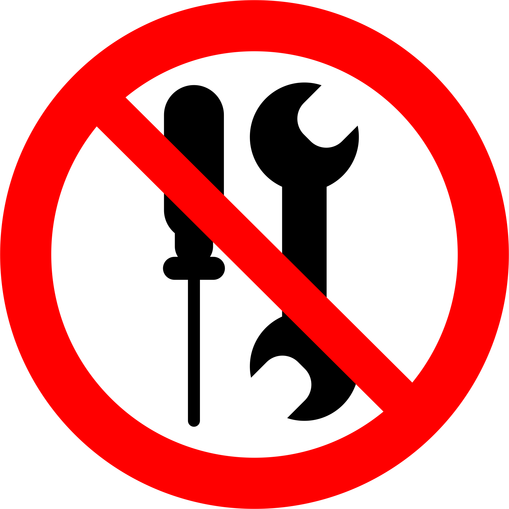 Not to be serviced by users 