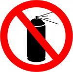 No aerosols