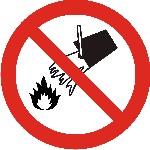 Do not extinguish with water