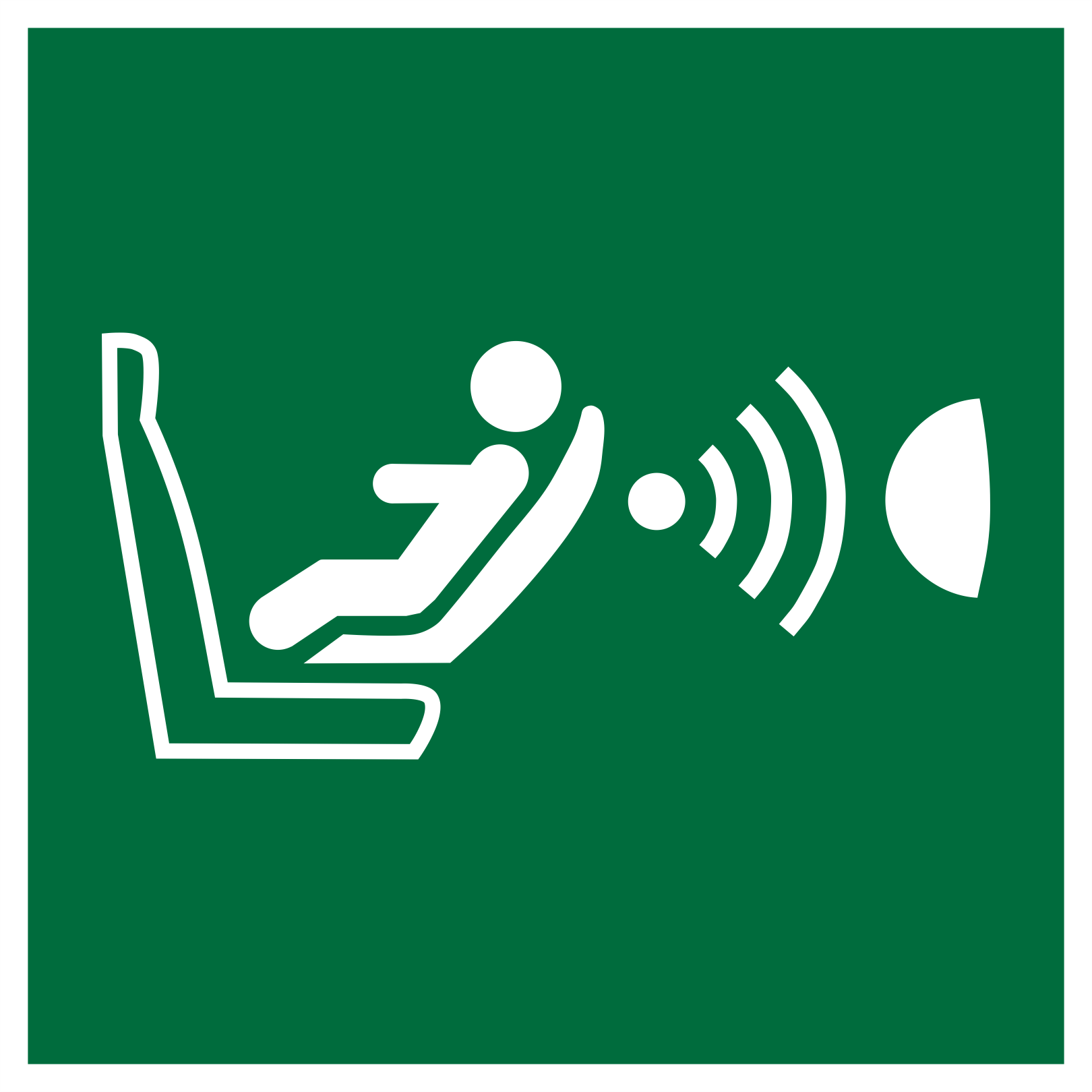 Child seat presence and orientation detection system CPOD 