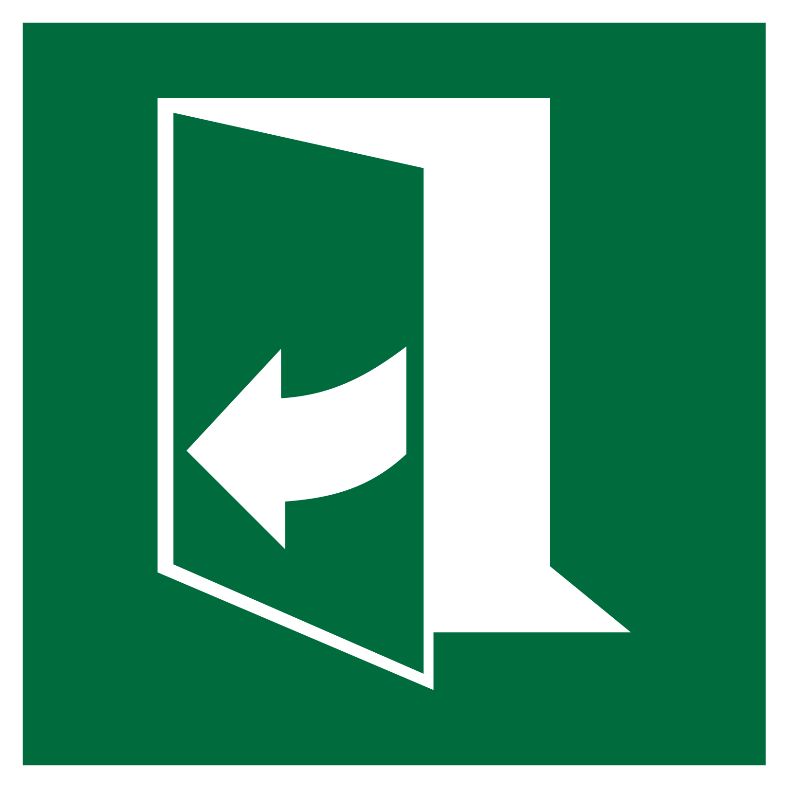Door opens by pulling on the right-hand side 