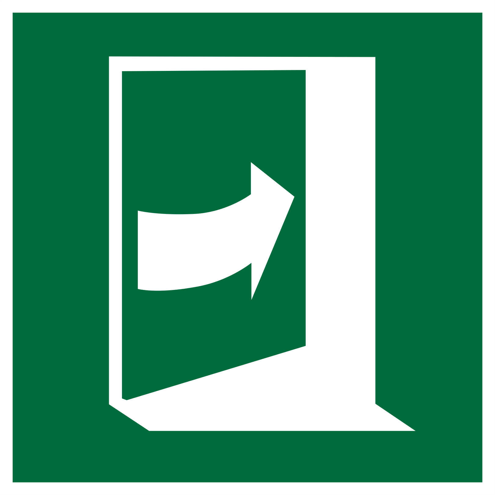 door opens by pushing on the right hand side 