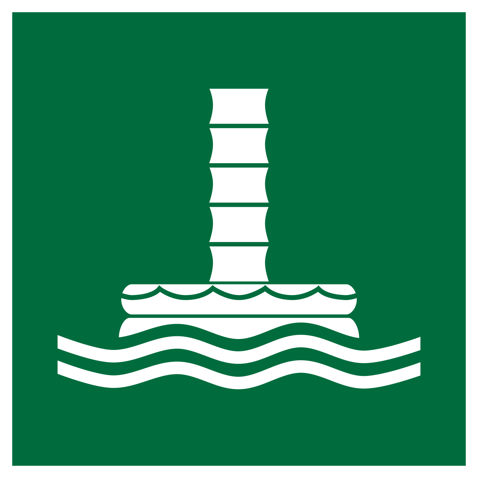 Marine evacuation chute 