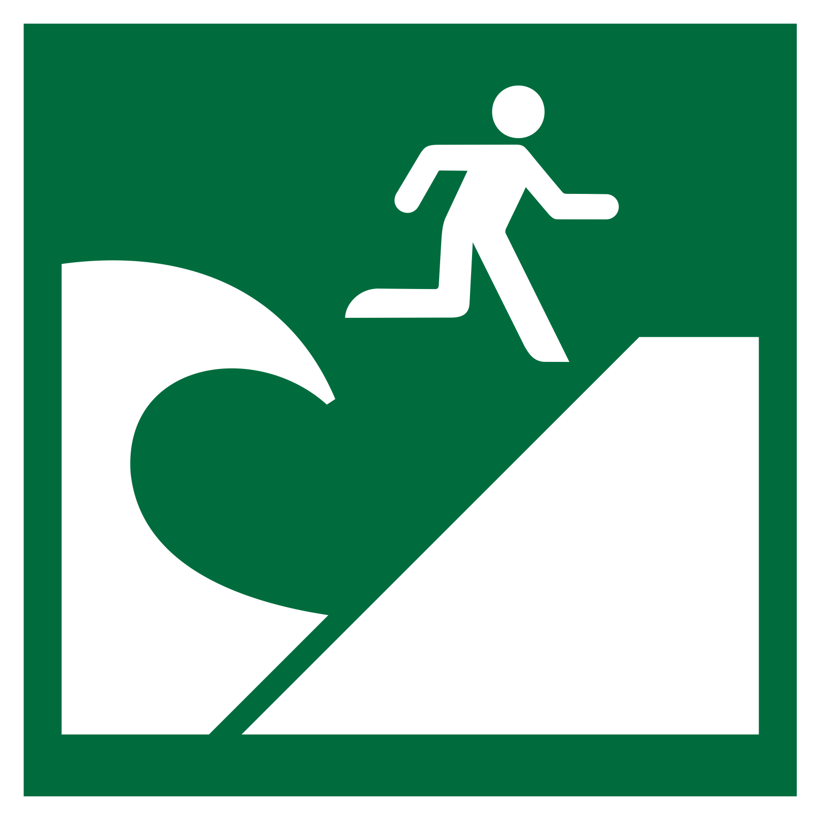 Tsunami evacuation area 