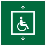 Evacuation lift for people unable to use stairs 