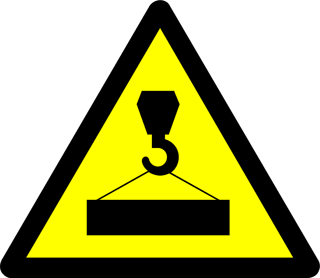 Danger overhead crane