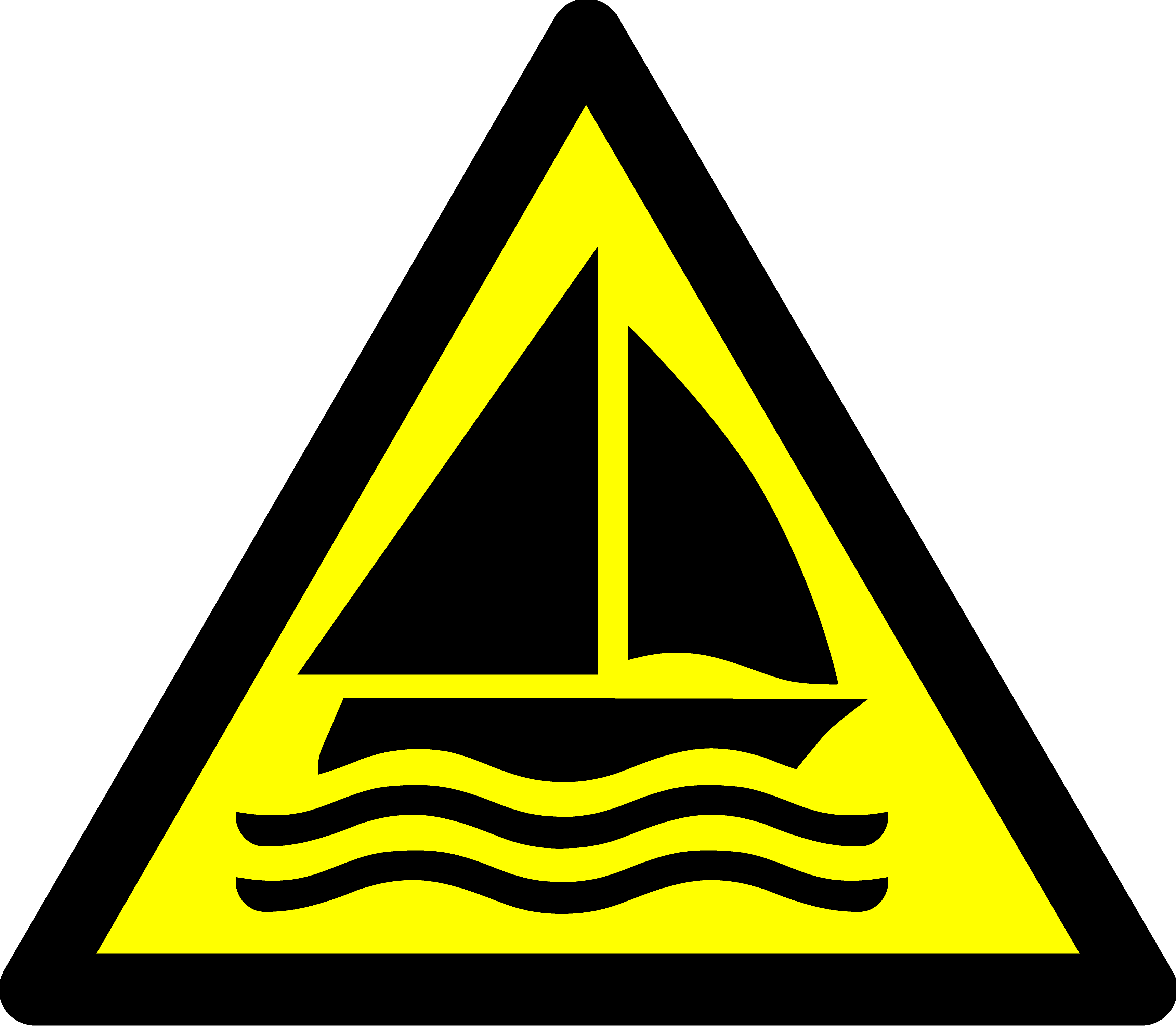 Beware sailing area