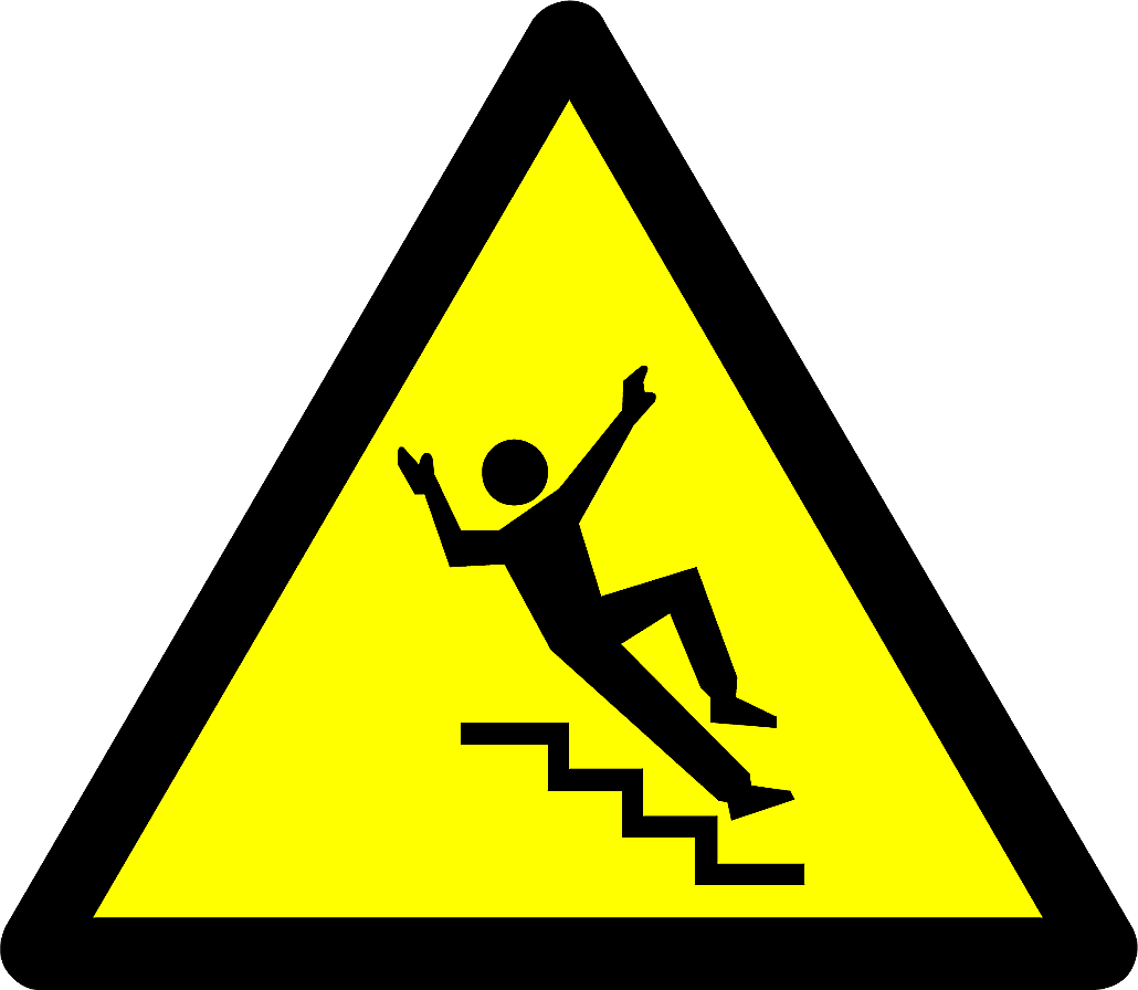 Caution stairs