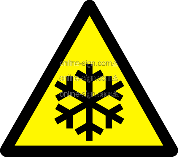 Warning Low temperatures and freezing conditions