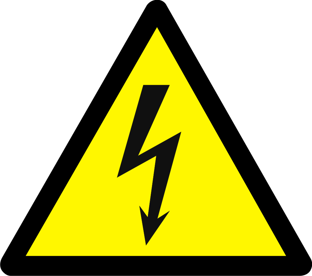 Warning electricity