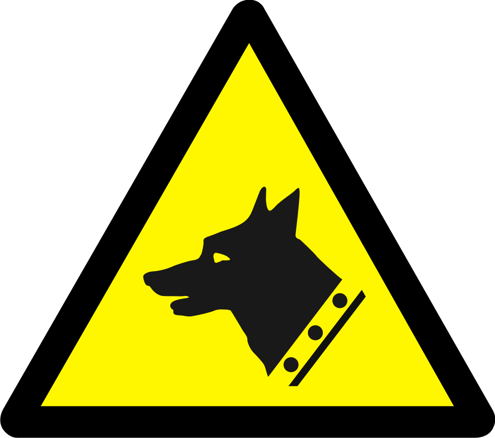 Warning guard dog