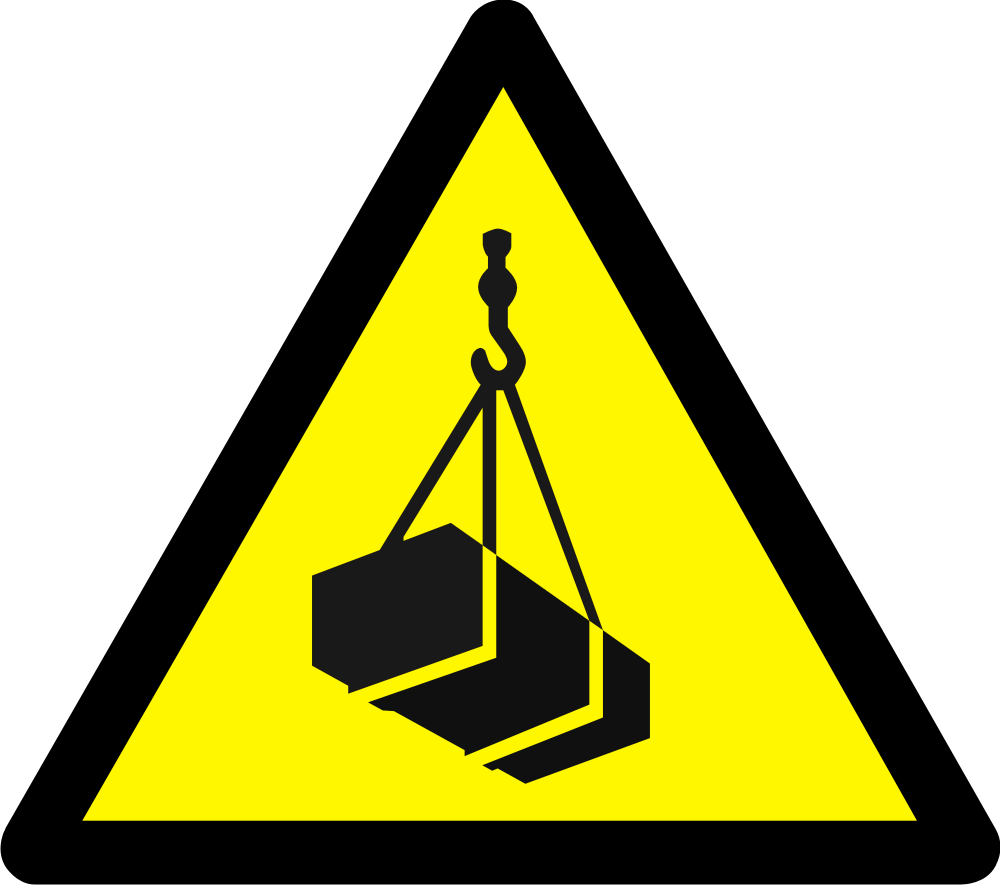 Danger overhead load