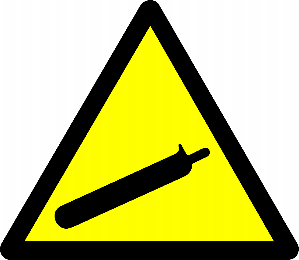 Caution compressed gas