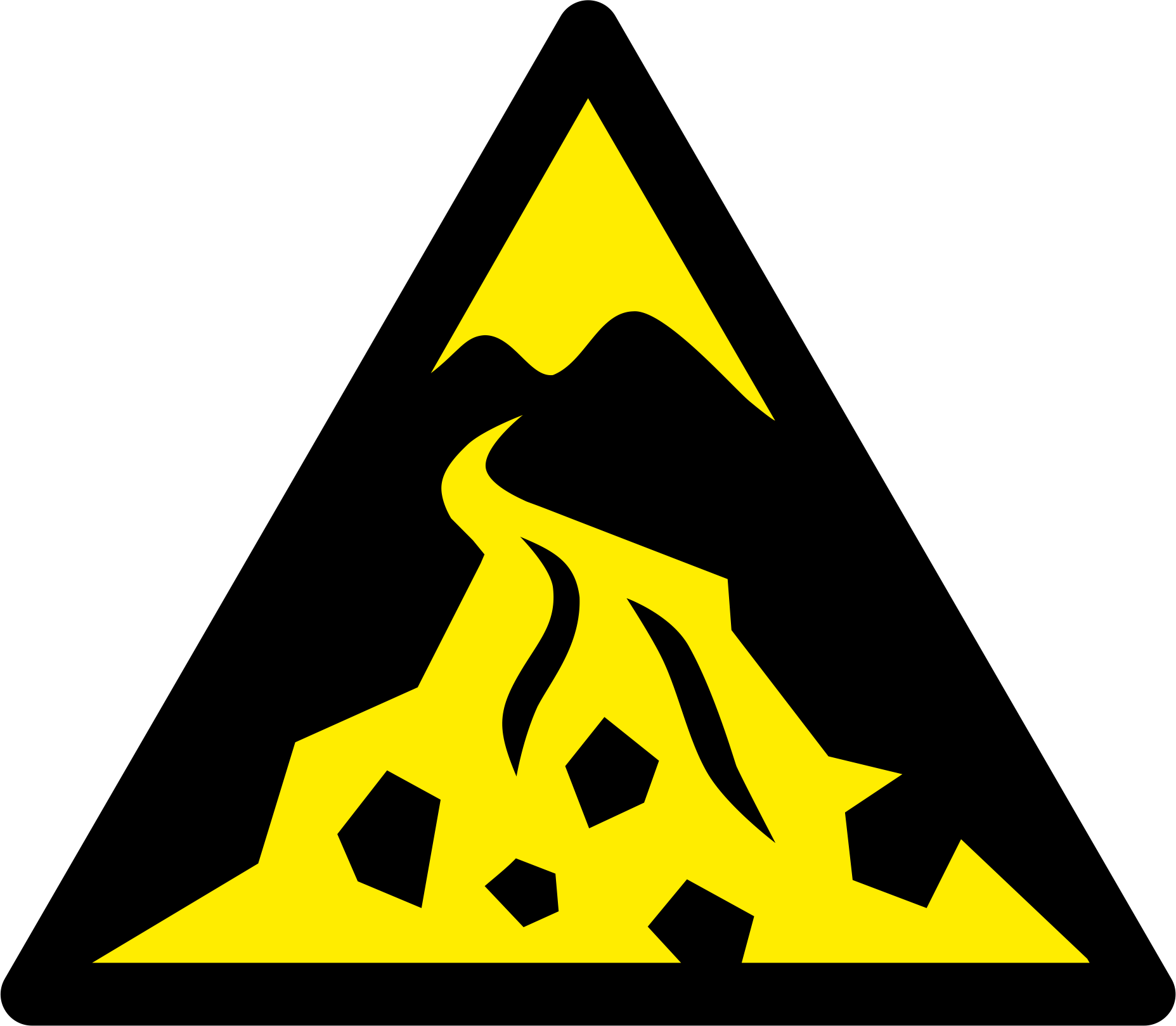 Debris flow zone 
