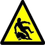 Caution slippery surface