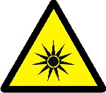 Warning optical radiation