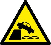 no guard rail and unprotected edges 