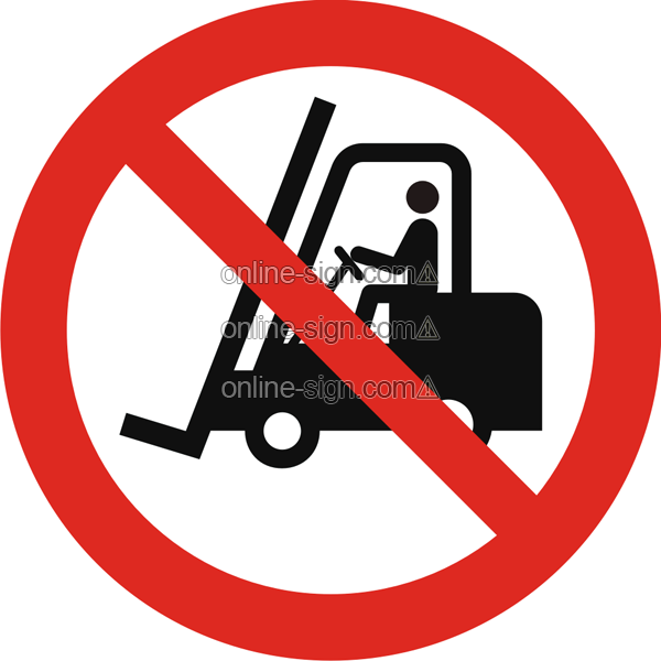 No access for forklifts or other industrial vehicles